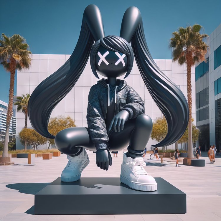 Large PVC & Resin Designer Figure Statue