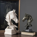 3D Hand-Painted Resin Horse Head Sculpture