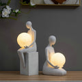 Minimalist Resin Woman Figurine Lamp