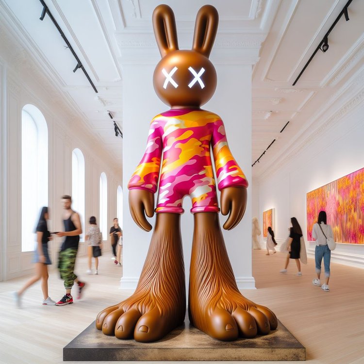 Large PVC & Resin Designer Figure Statue