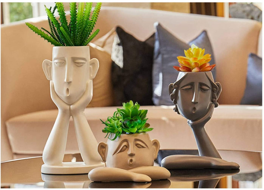 Modern Bust Sculpture Resin Statue Figurine Home Decorations