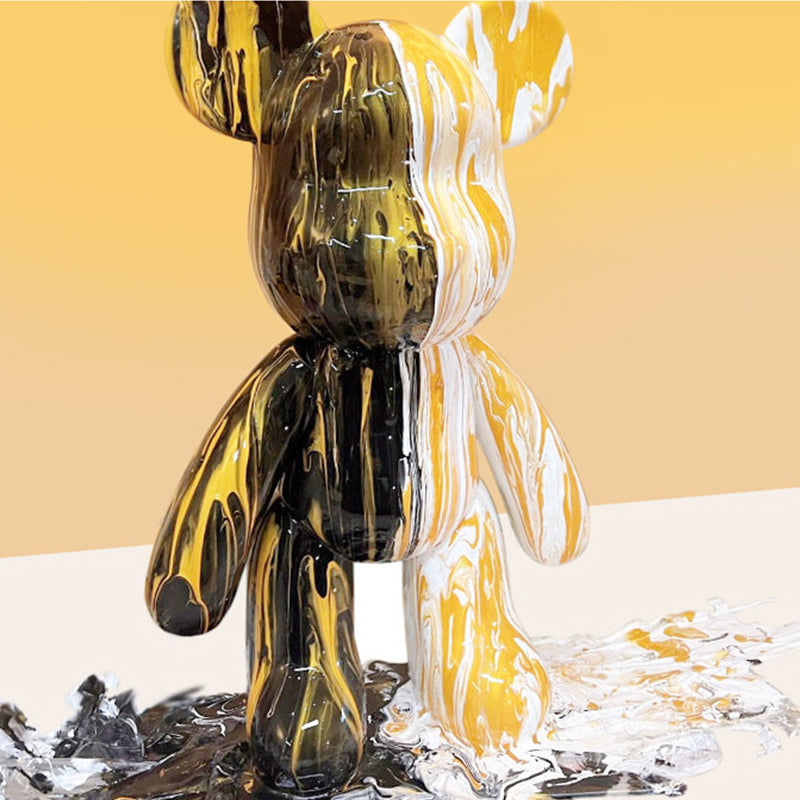 “Artecho DIY Frosted White Bear – Custom Fluid Painting Figure”